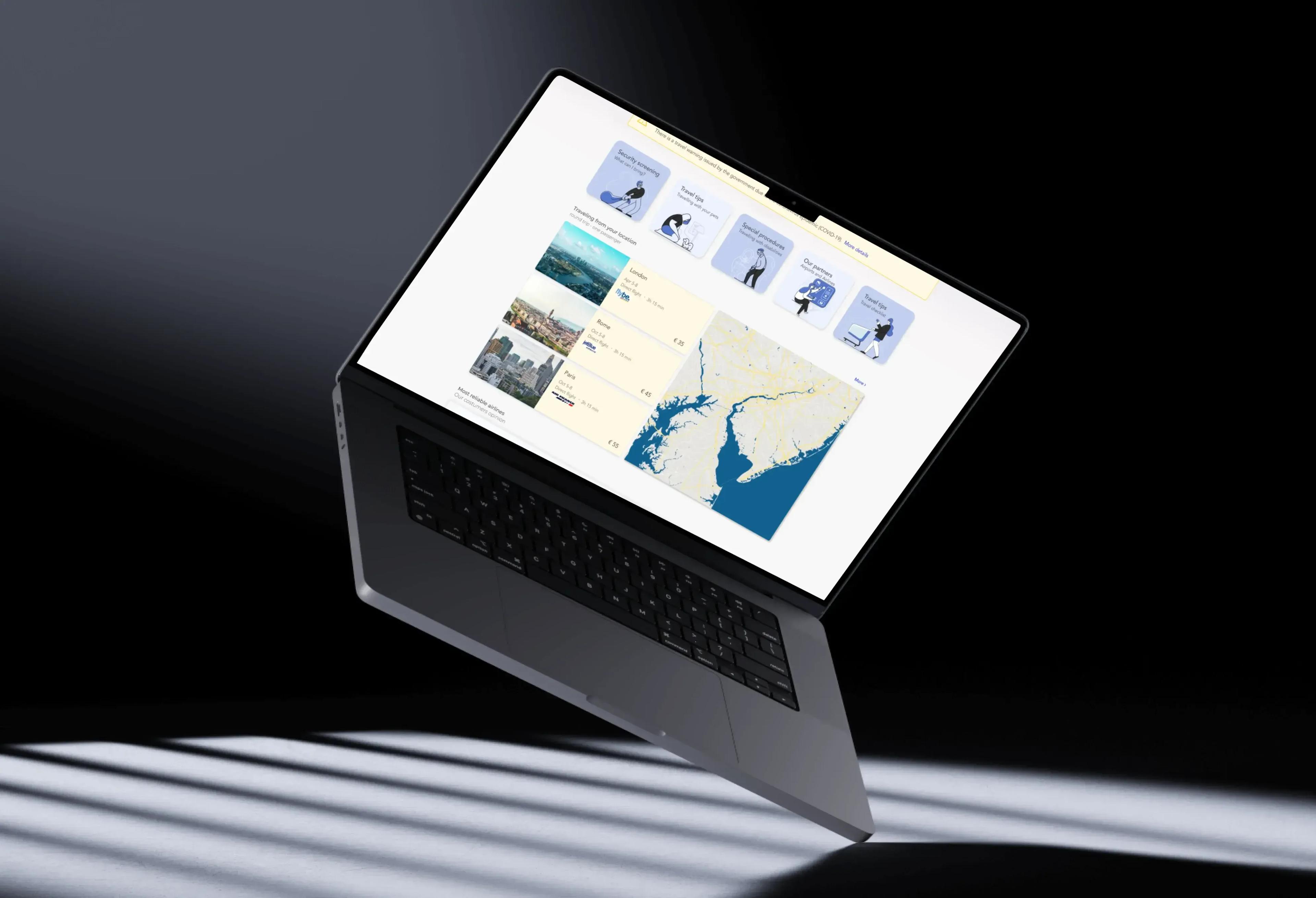 Airline logistics portal interface Airline logistics portal interface
